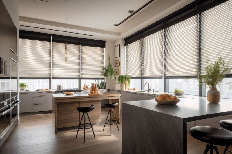 Sliding window in a kitchen